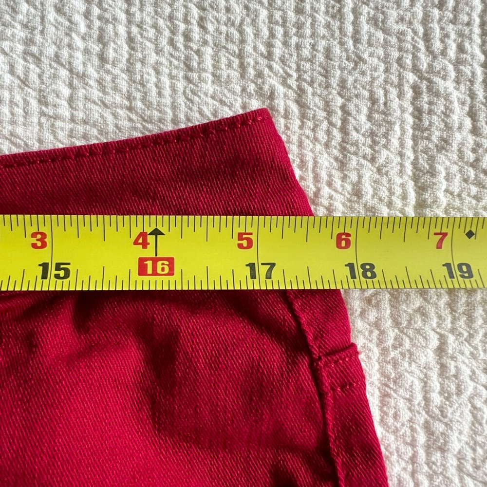 Style & Co Red Jeans EUC Women’s High Rise Capri Cropped Jeans 23 Inseam Size 12 - Picture 4 of 12